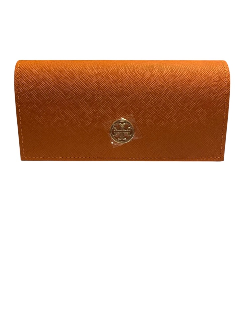 TORY BURCH Eyeglass Case Orange Semi-Soft New